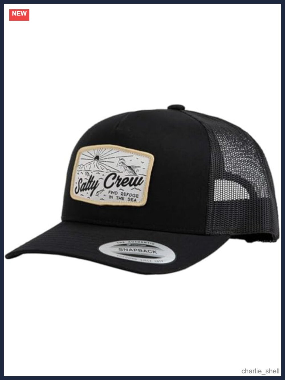 Salty Crew Men's Graphic Logo Retro Trucker Hat - Unisex Adjustable Baseball